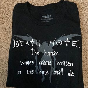 black death note anime shirt